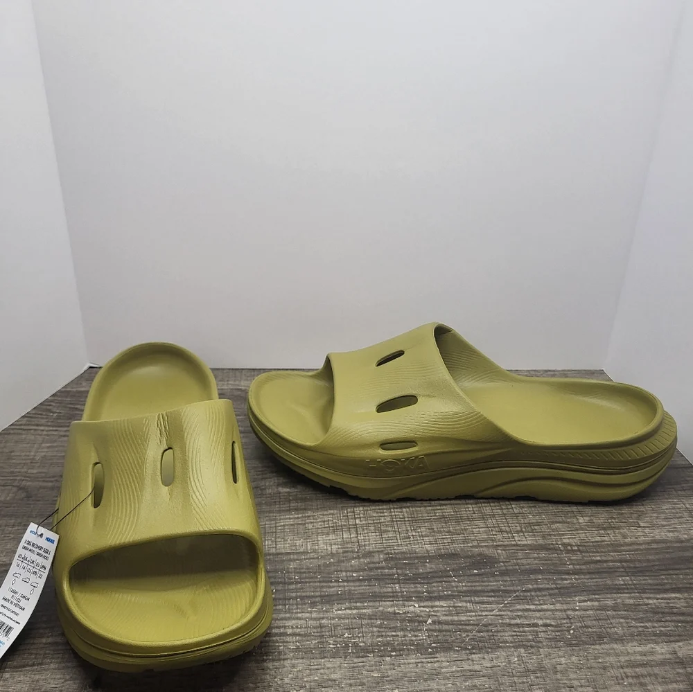 Hoka One One Ora Recovery Slide 3 New Men’s Size 14 US Green Moss